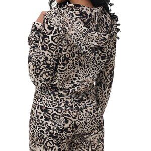 Juicy Couture Velour Juicy Ocelot Animal Print Small Bling Tracksuit